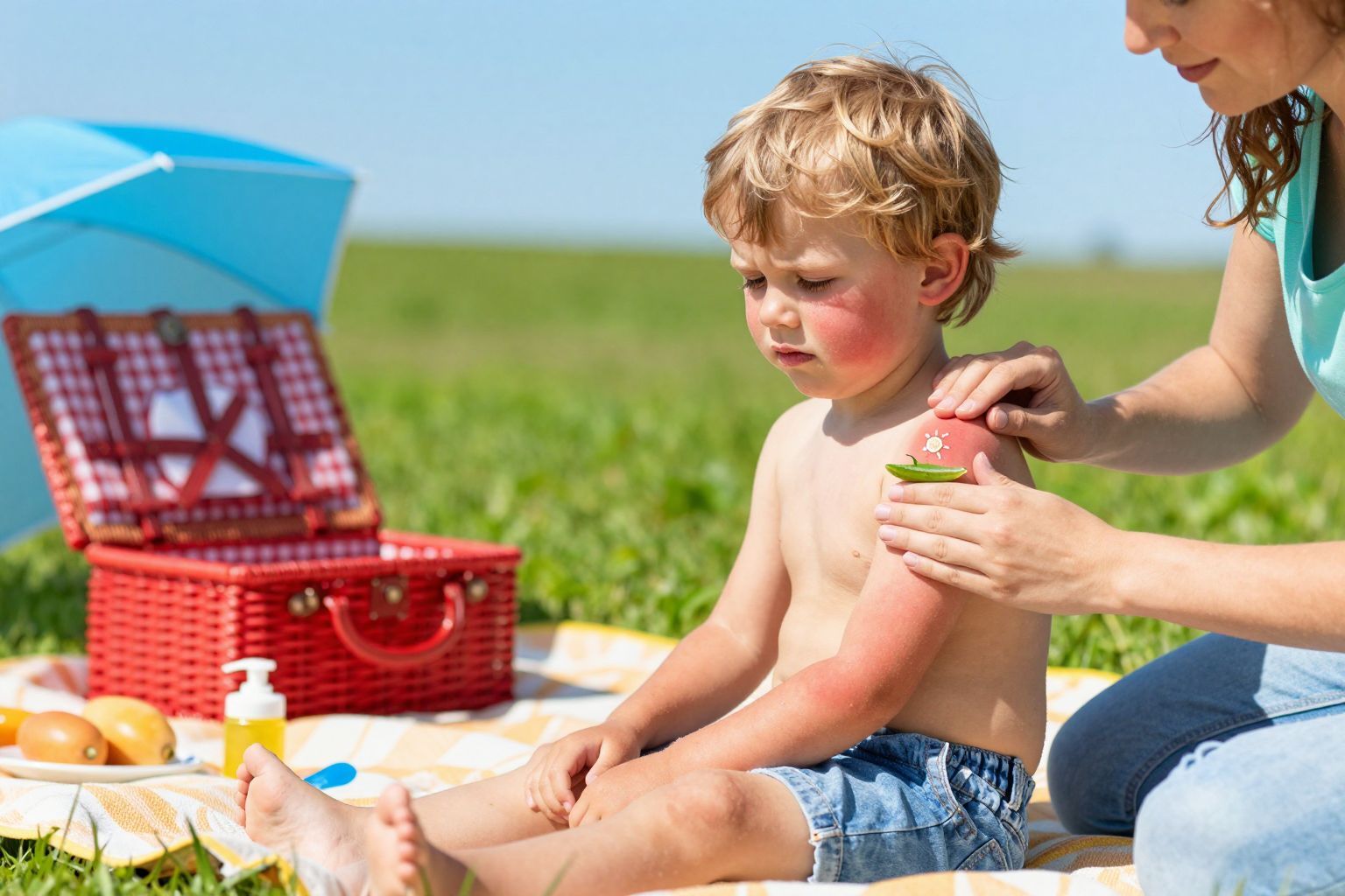 Napégéskor hűsítse a bőrt aloe vera géllel.
