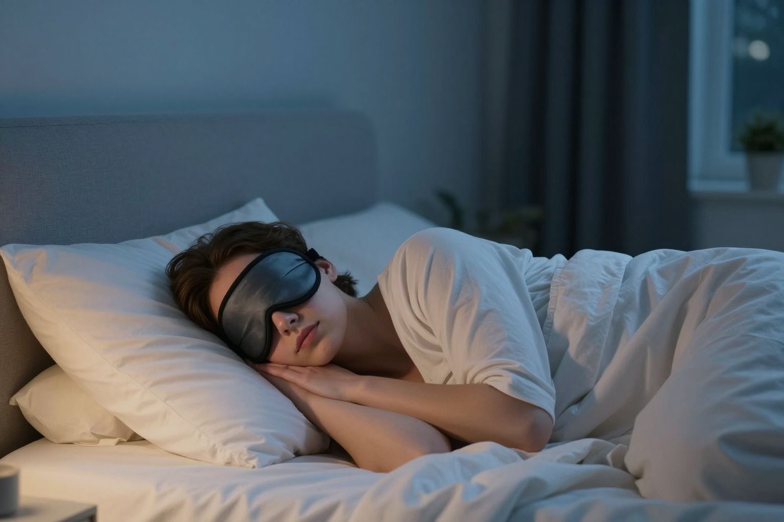 A szemmaszk fokozza az alvás mélységét és regenerációt.