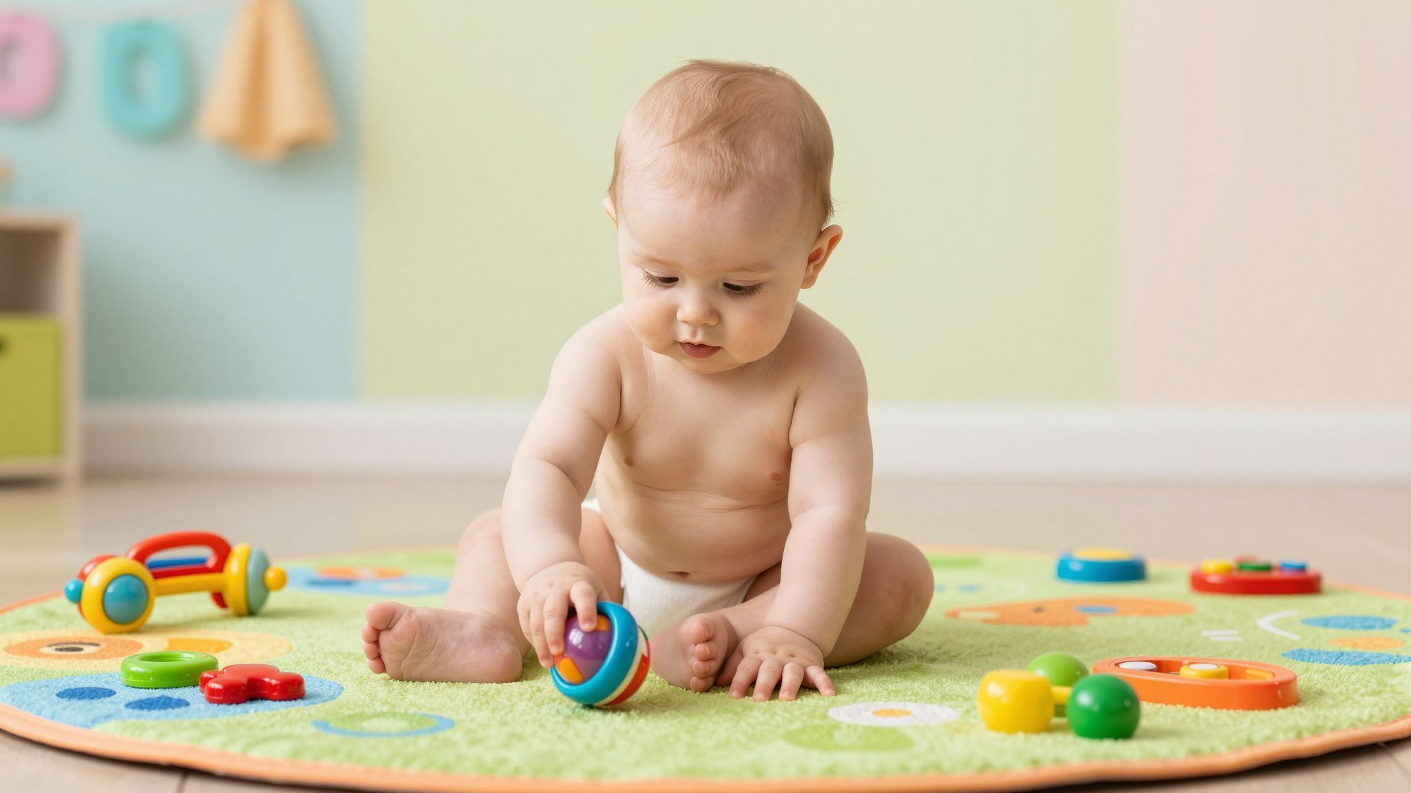 A baba látása fokozatosan élesedik az első hónapokban.