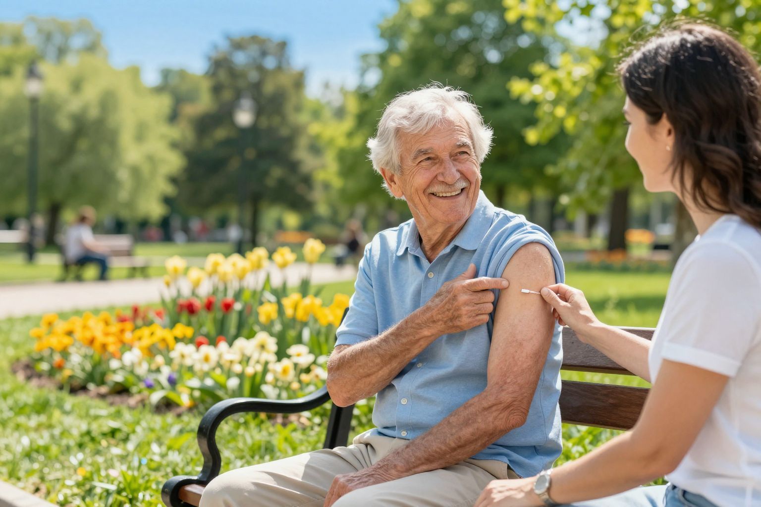 Az idősek immunrendszere gyengül, védőoltás szükséges.
