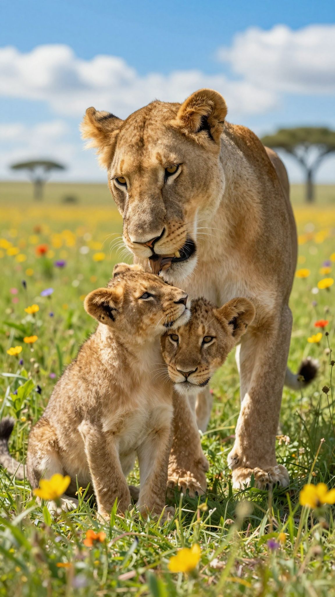 Az oroszlán anya ereje a szeretet és szenvedély.