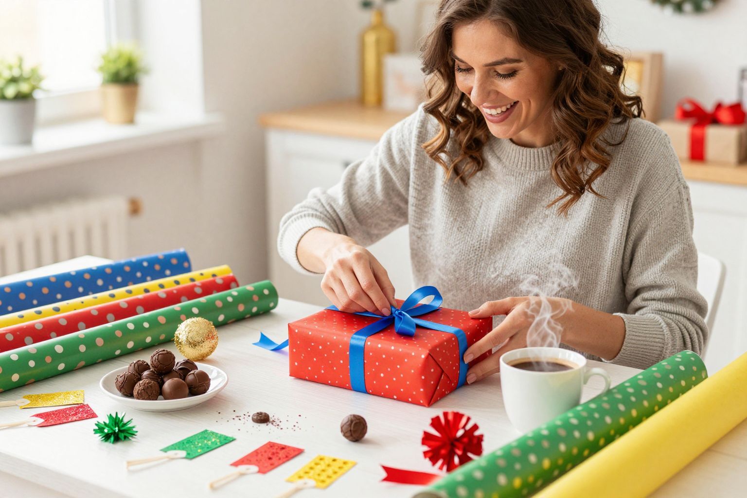 A kreatív csomagolás fokozza az ajándék élményét.