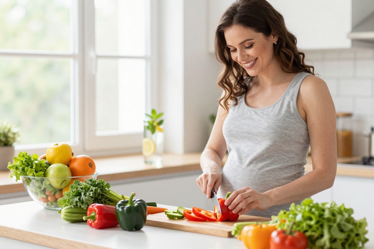 A helyes táplálkozás segíthet a terhességi duzzanat csökkentésében.