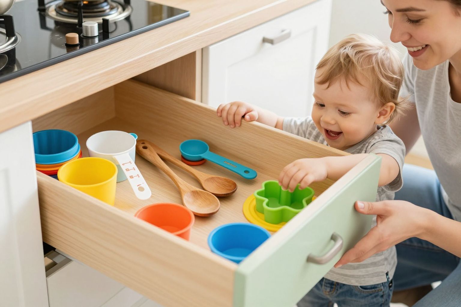 A konyhai fiók rejtvényei fejlesztik a finommotorikát.