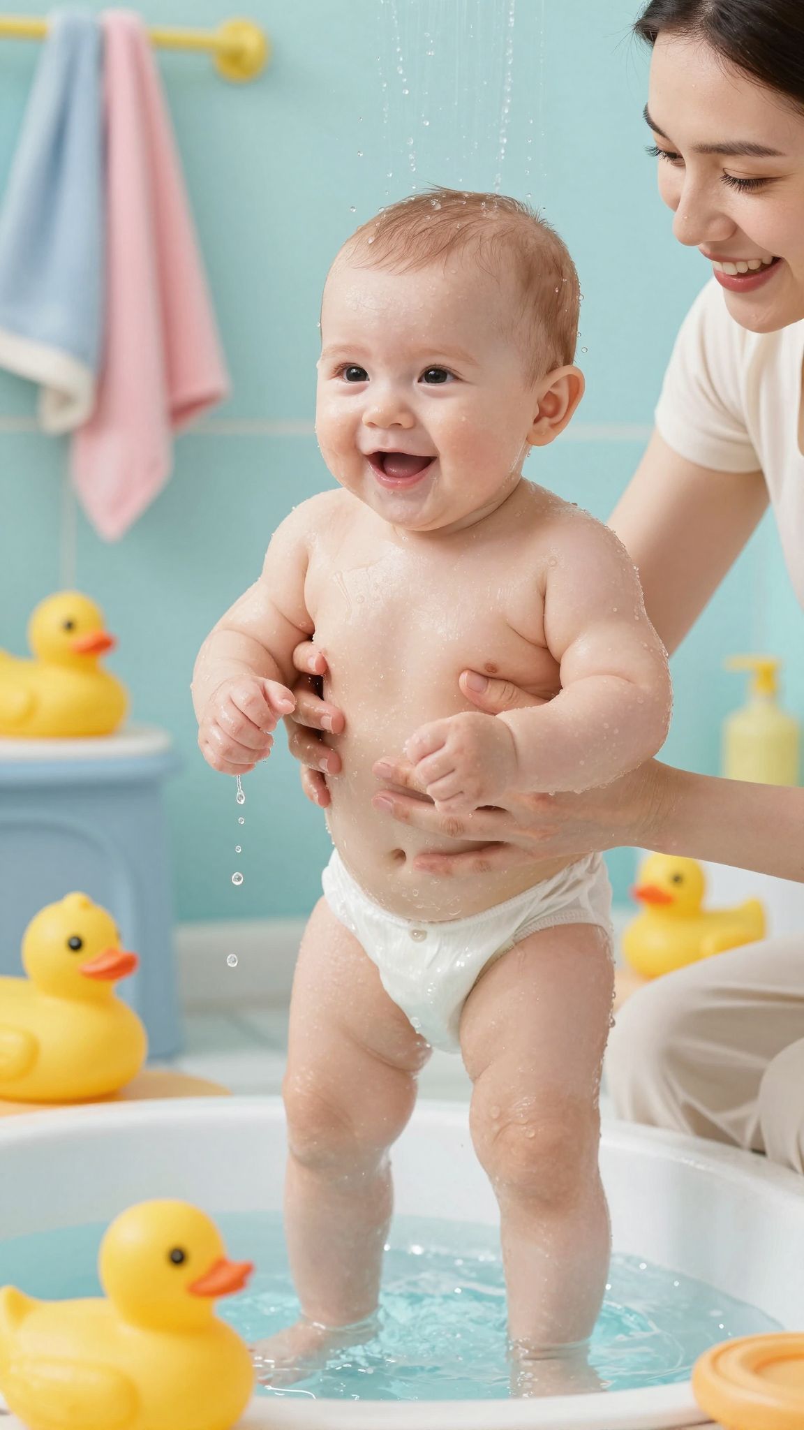 A hőmérséklet figyelése kulcsfontosságú a zuhanyzáskor.