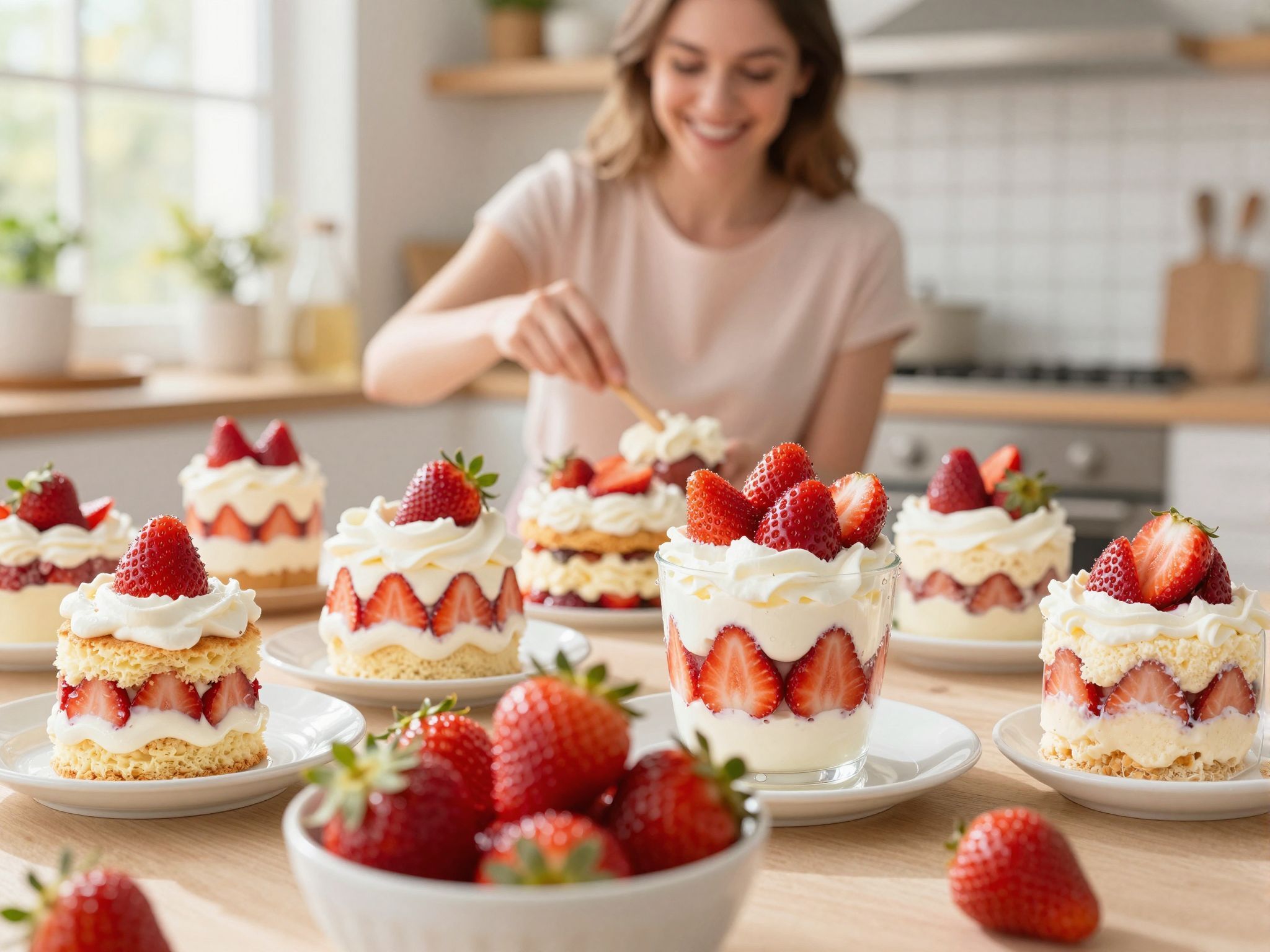 Az epres desszertek gyorsan elkészíthetők, ízlés szerint variálhatók!