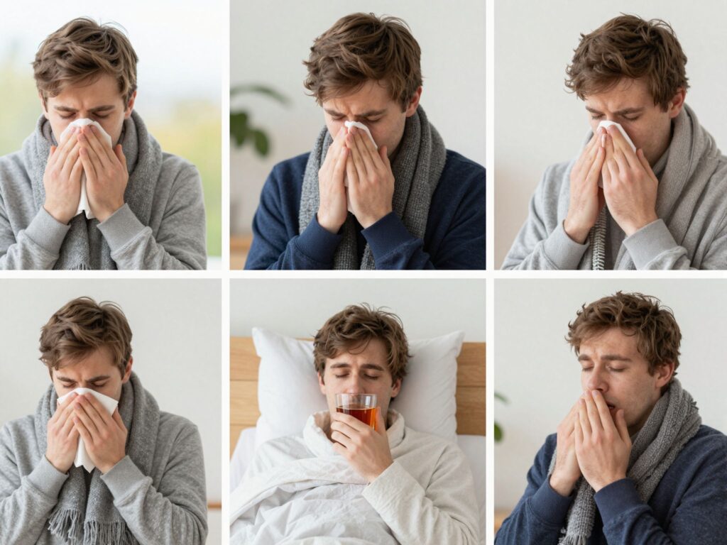 Hogyan zajlik le egy tipikus nátha: a megfázás 4 jól elkülöníthető stádiuma