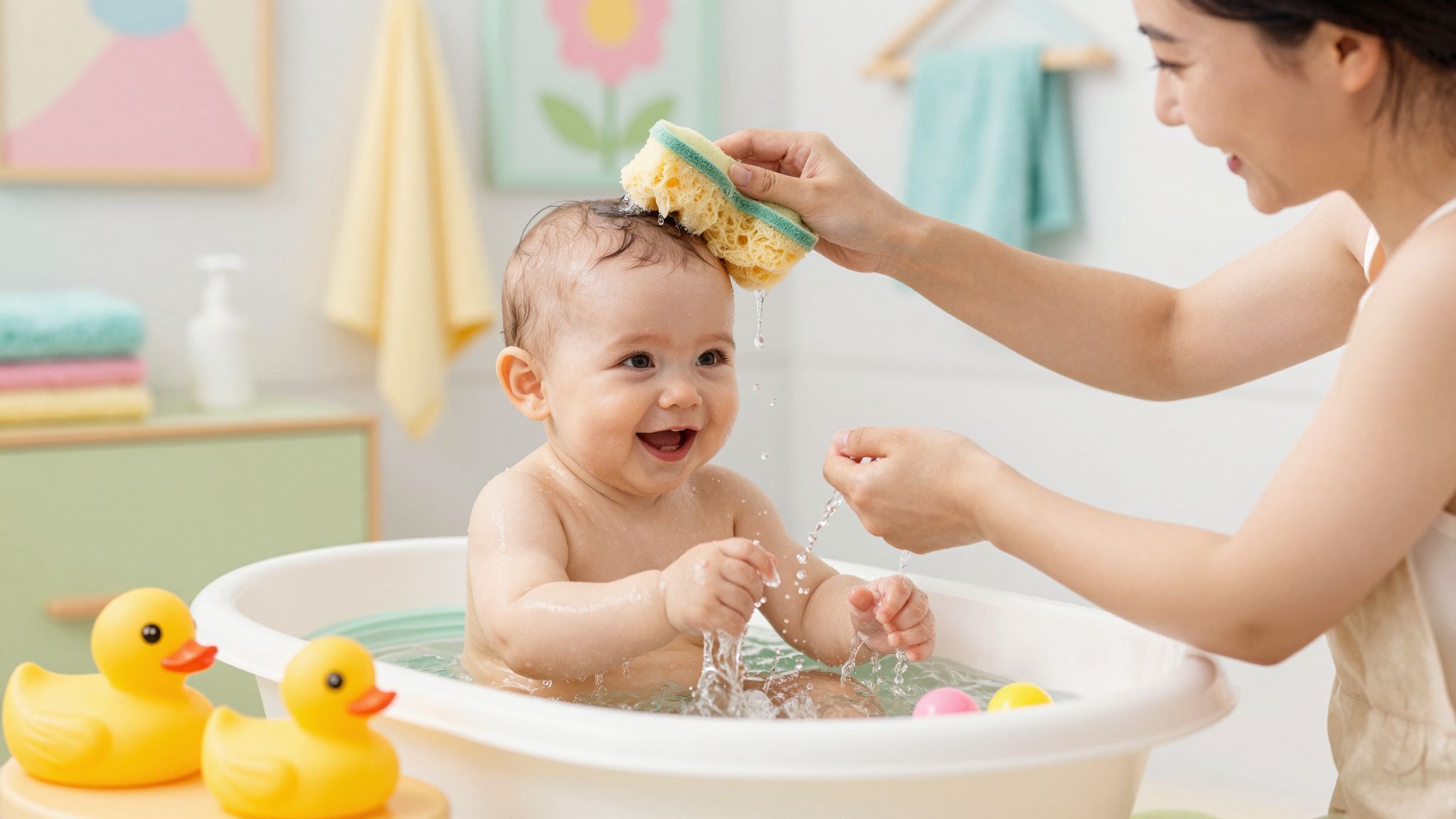 A babafürdetés támogathatja a kötődést és a fejlődést.