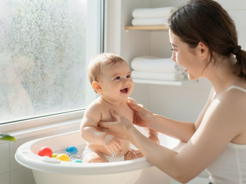 Kádból a zuhany alá: Mikor és hogyan vezesd be a zuhanyzást a babánál?