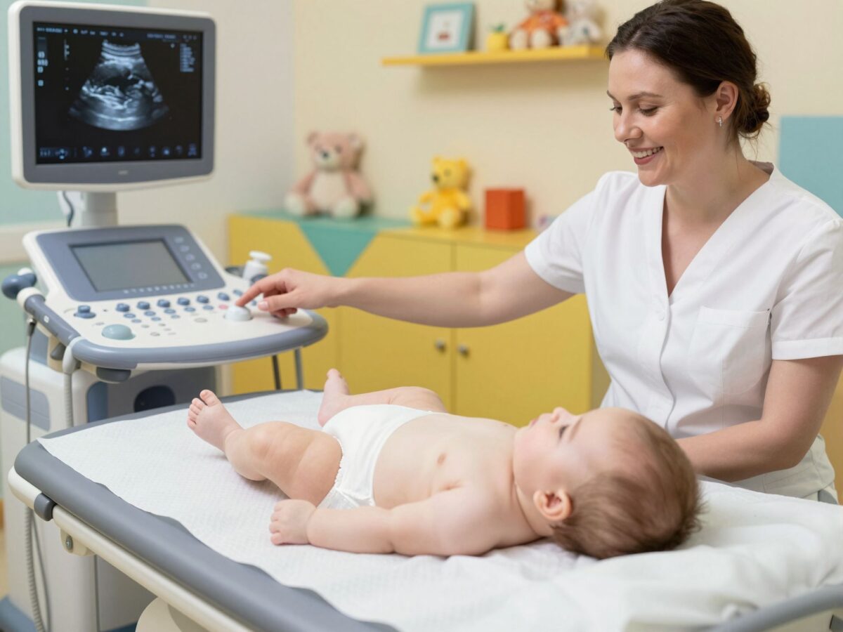 Koponya, hasi és csípő ultrahang: miért elengedhetetlenek ezek a vizsgálatok a csecsemőknél?