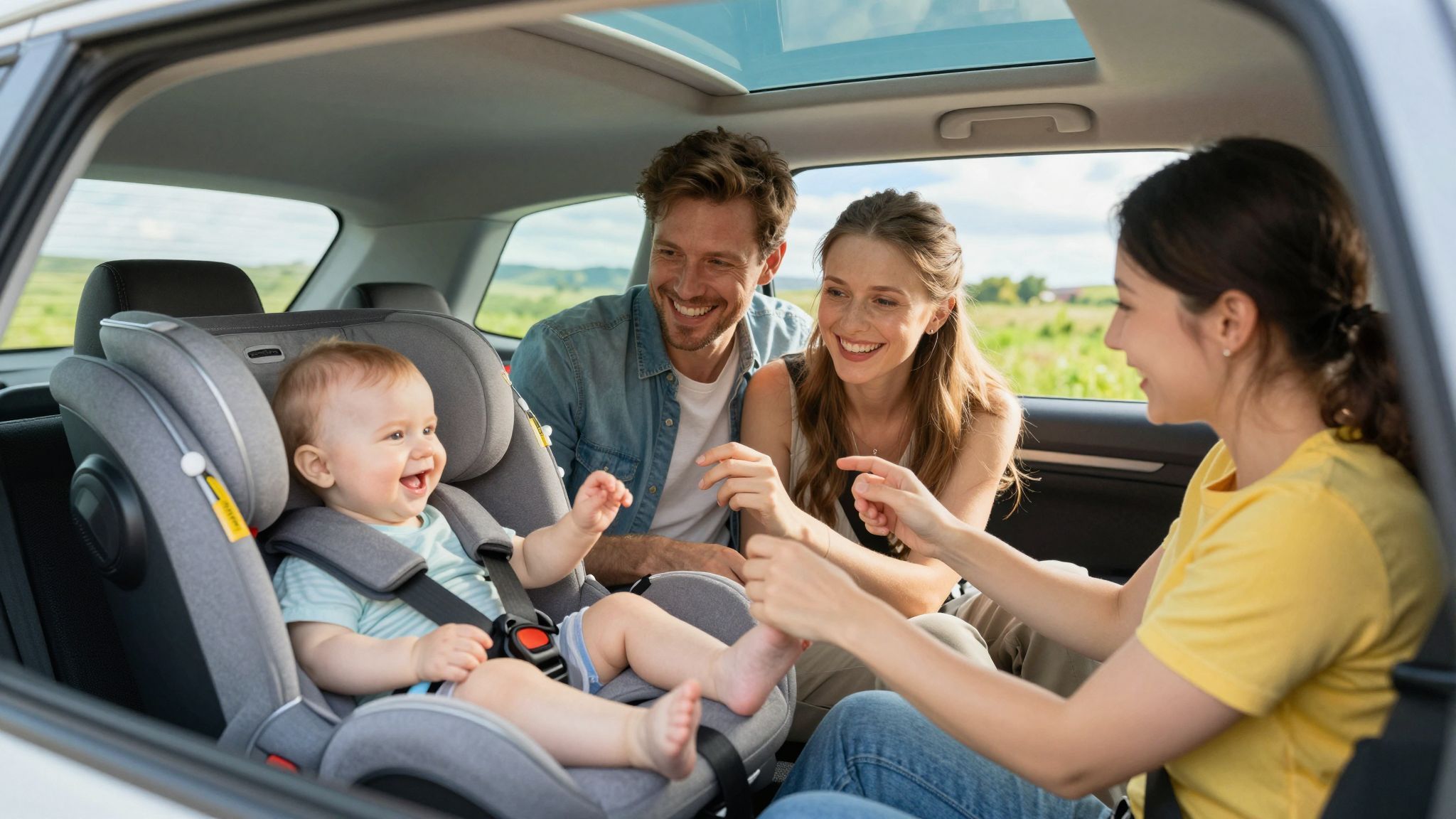 Fontos a baba kényelme és biztonsága az autóban.