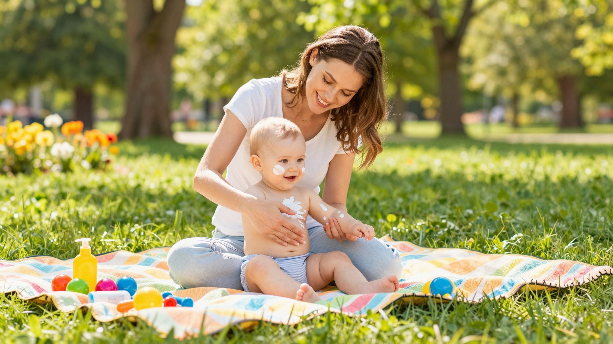 A csecsemők bőre 10x érzékenyebb a napfényre.
