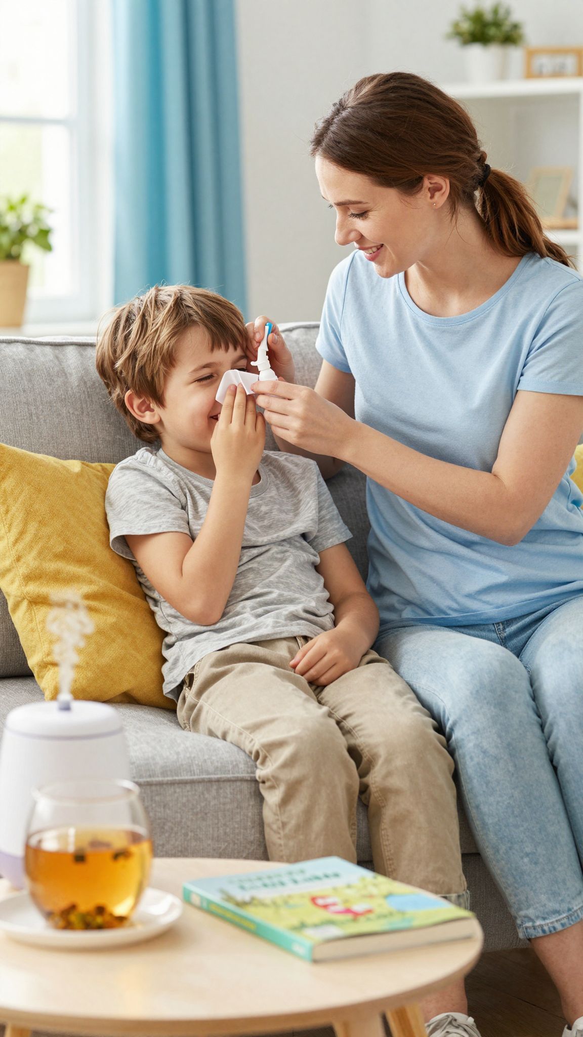 Váladékoldó először, majd orrszívó a hatékonyabb kezeléshez.