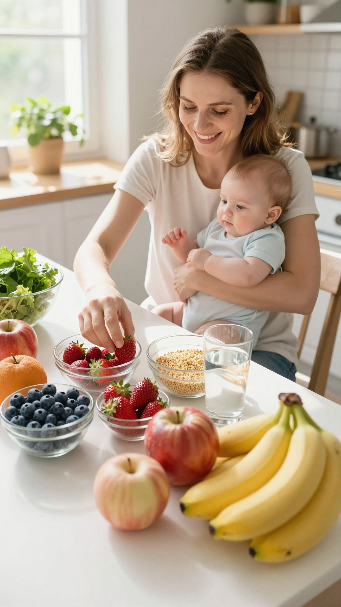 A szoptató anyának vasra és DHA-ra van szüksége.