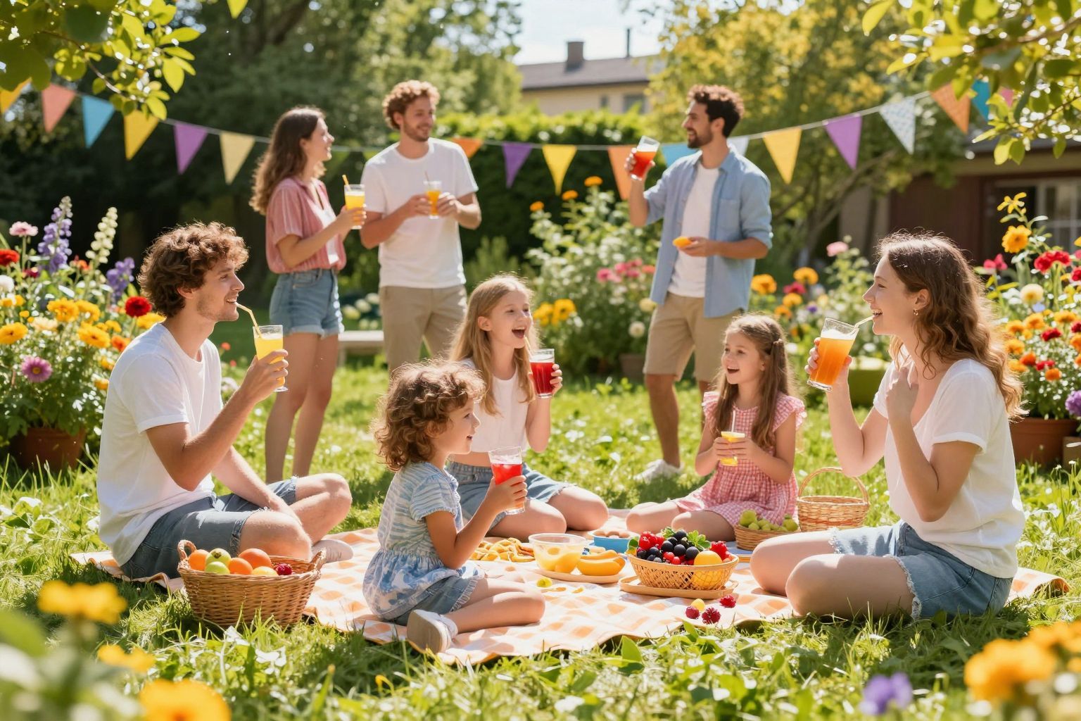 Hűsítő italok és árnyékos helyszínek segítenek az ünneplésben.