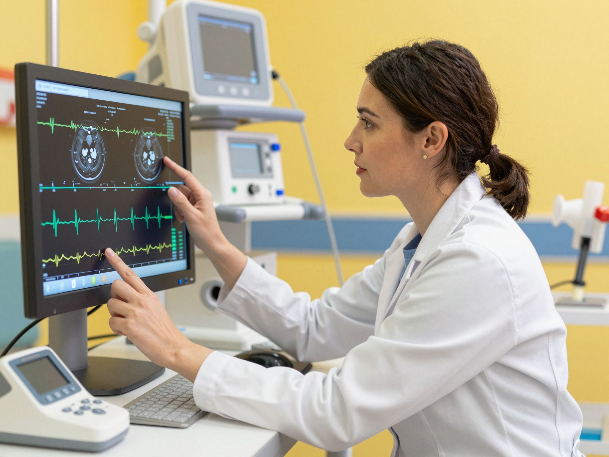 A CTG görbe elemzése segít a magzati állapot felmérésében.