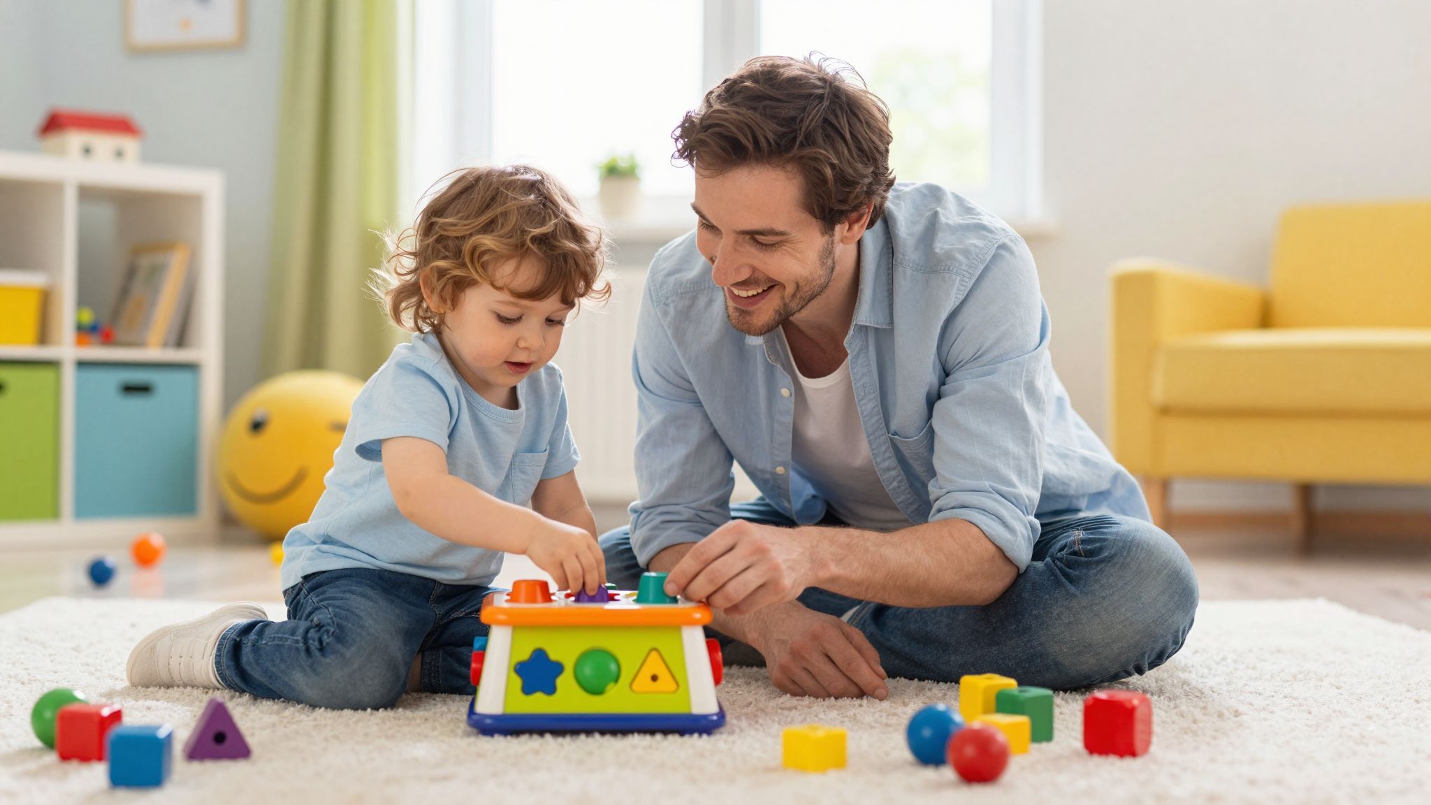 A közös játék erősíti a formafelismerést és motorikát.