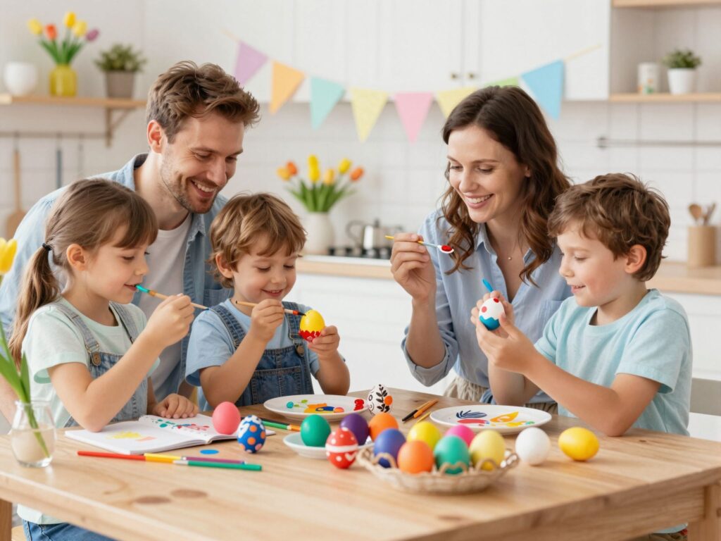 Tojásfújás és kreatív dekorációk: egyszerű húsvéti ötletek az egész családnak