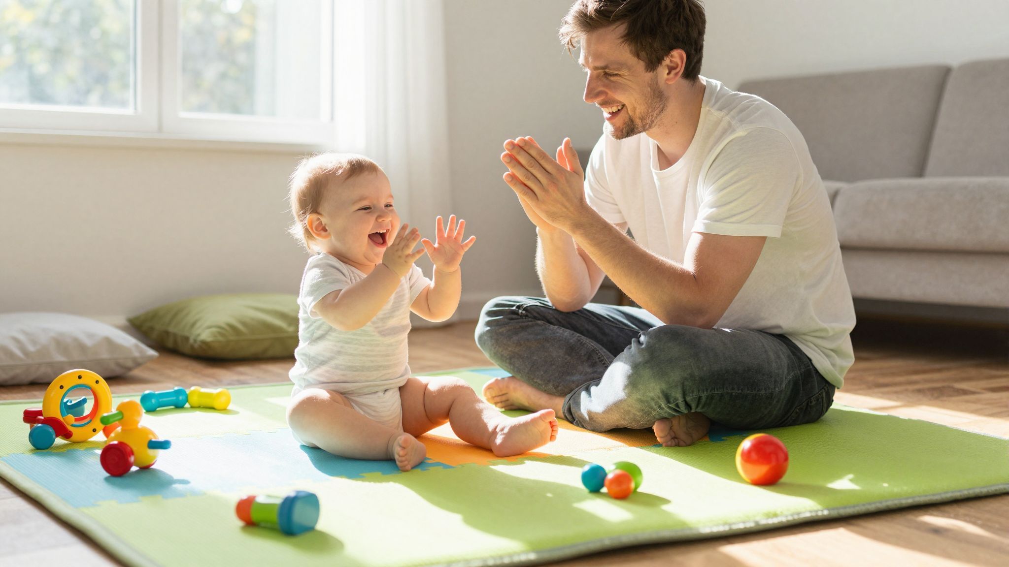 A ritmus segíti a baba nyelvi fejlődését.