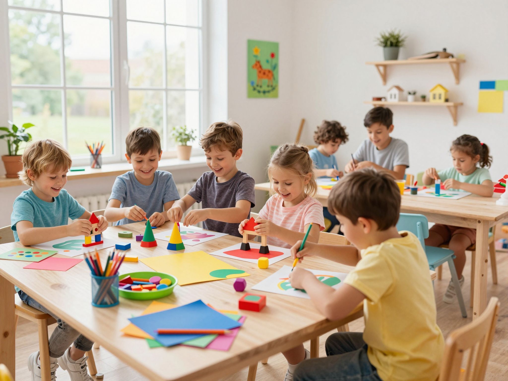 A nagyszülők ösztönzik a gyerekek kreatív játékait.