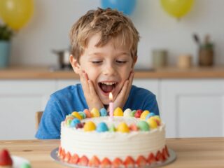 A felhőtlen öröm pillanata: ez a kisfiú reakciója a szülinapi tortájára bejárta a netet