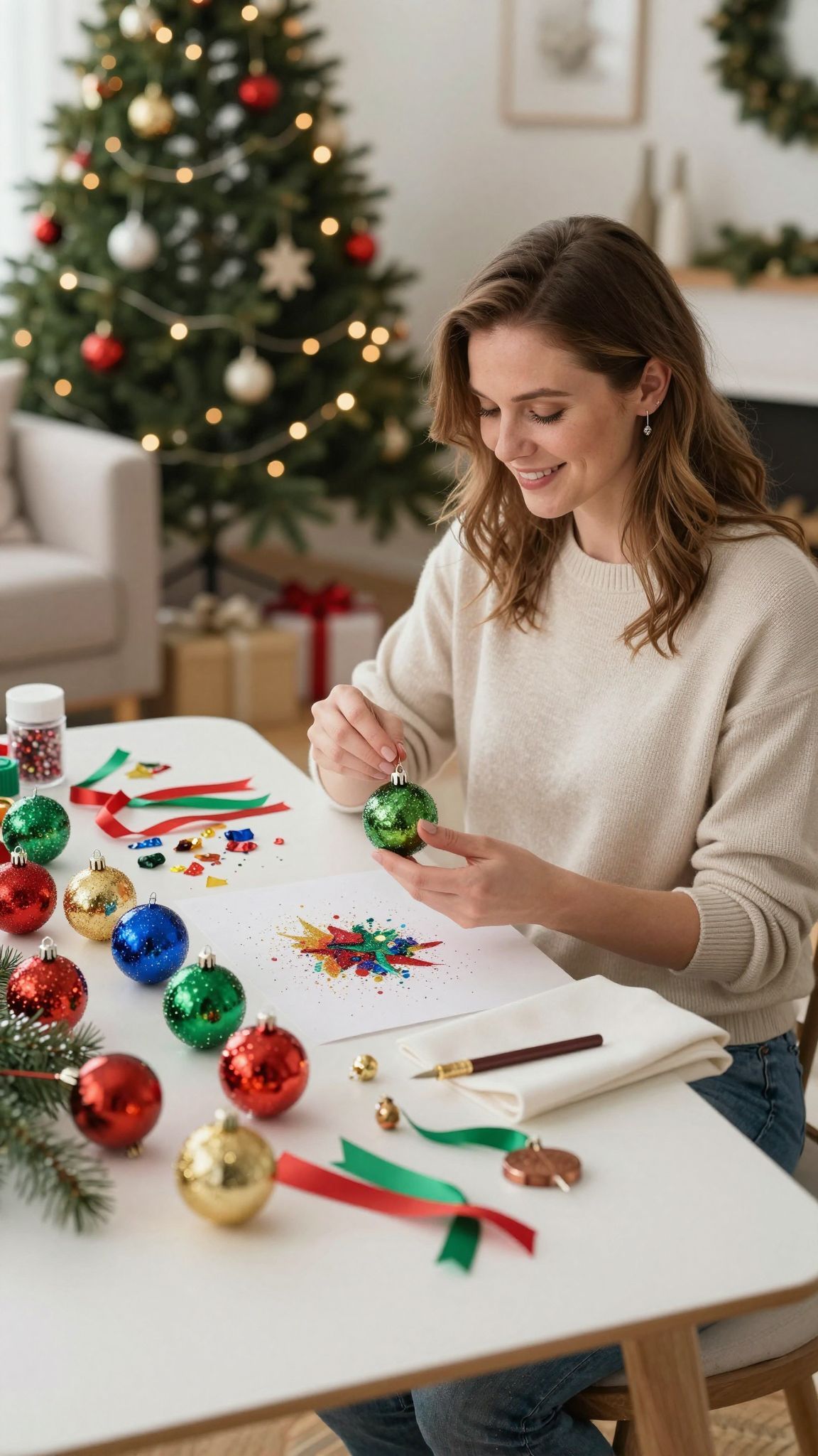 A természetes anyagokkal készült díszek különleges hangulatot árasztanak.