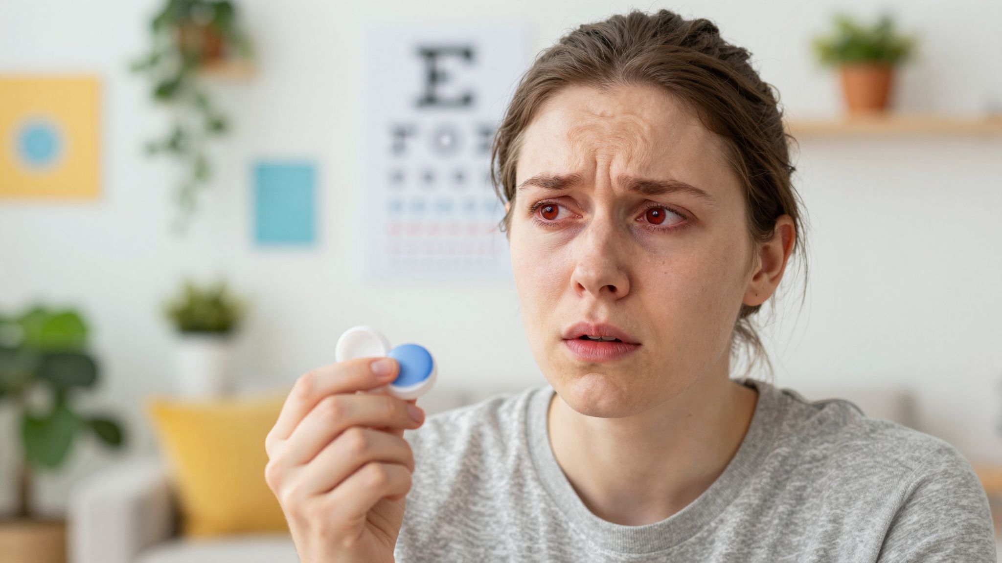 A kontaktlencse fokozza a kötőhártya-gyulladás kockázatát.