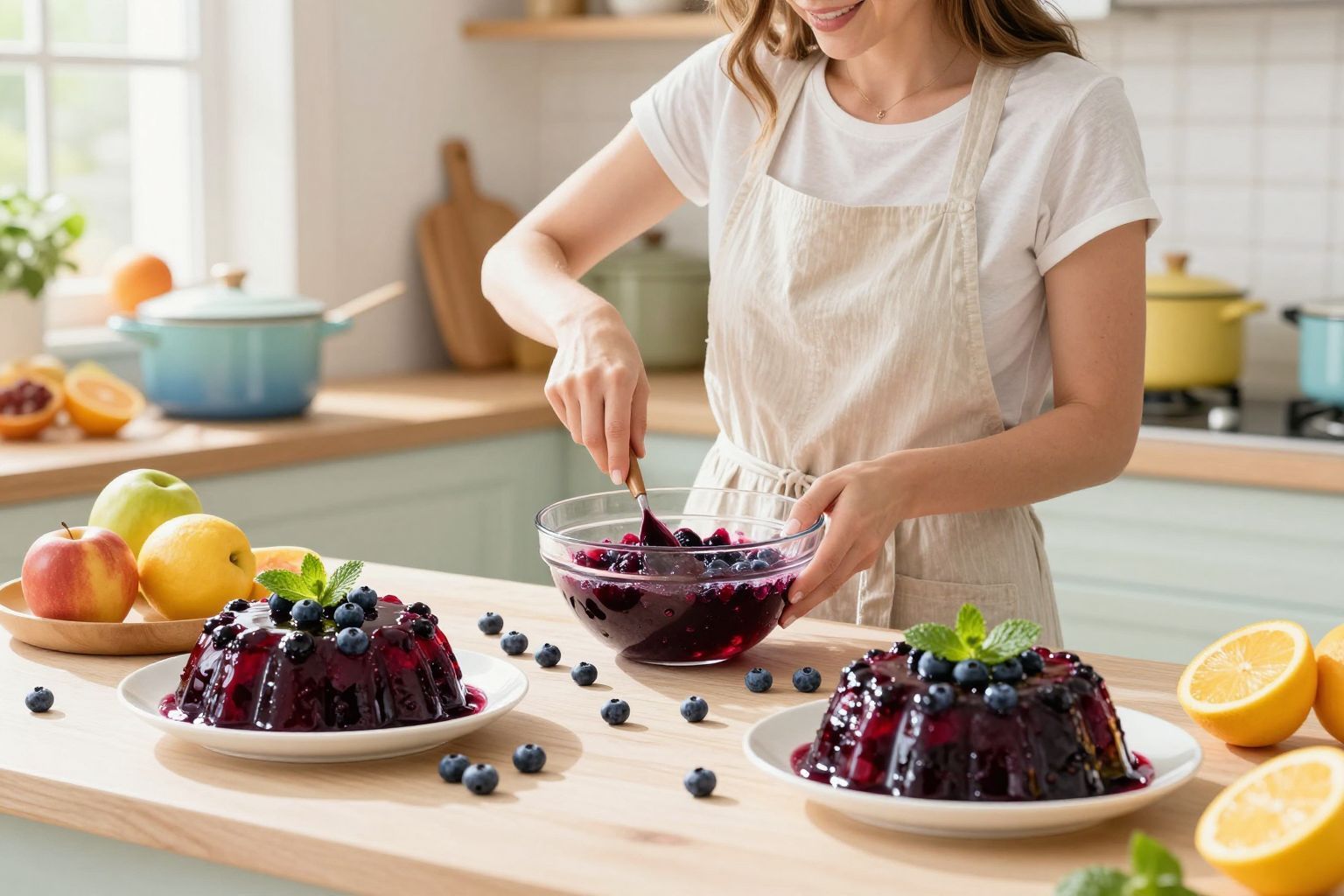 Az áfonyás kocsonya frissítő élmény a nyári menüben.