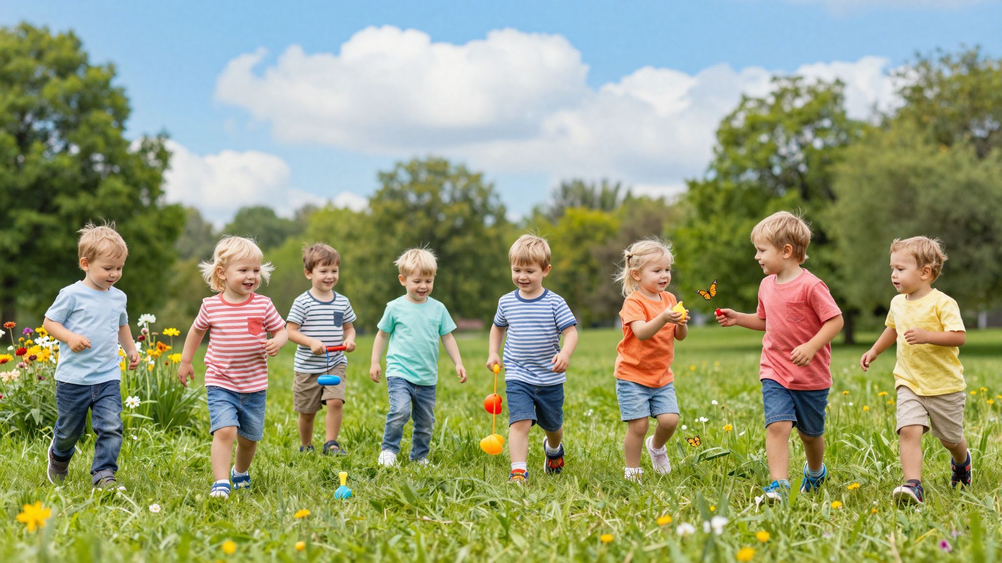 A napi 3 óra mozgás fejleszti a tipegők képességeit.