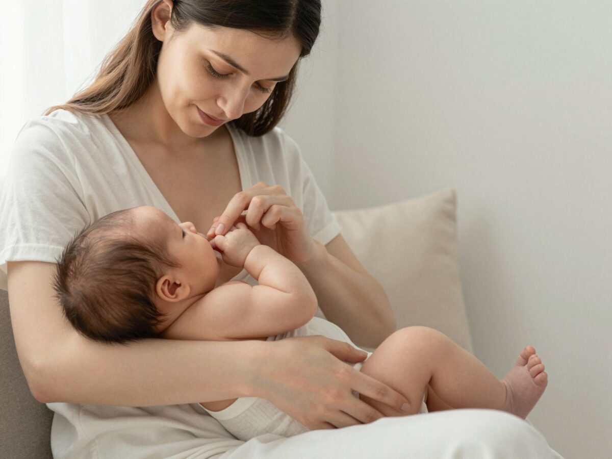 A sikeres szoptatás alapja: a baba helyes mellre helyezésének technikája