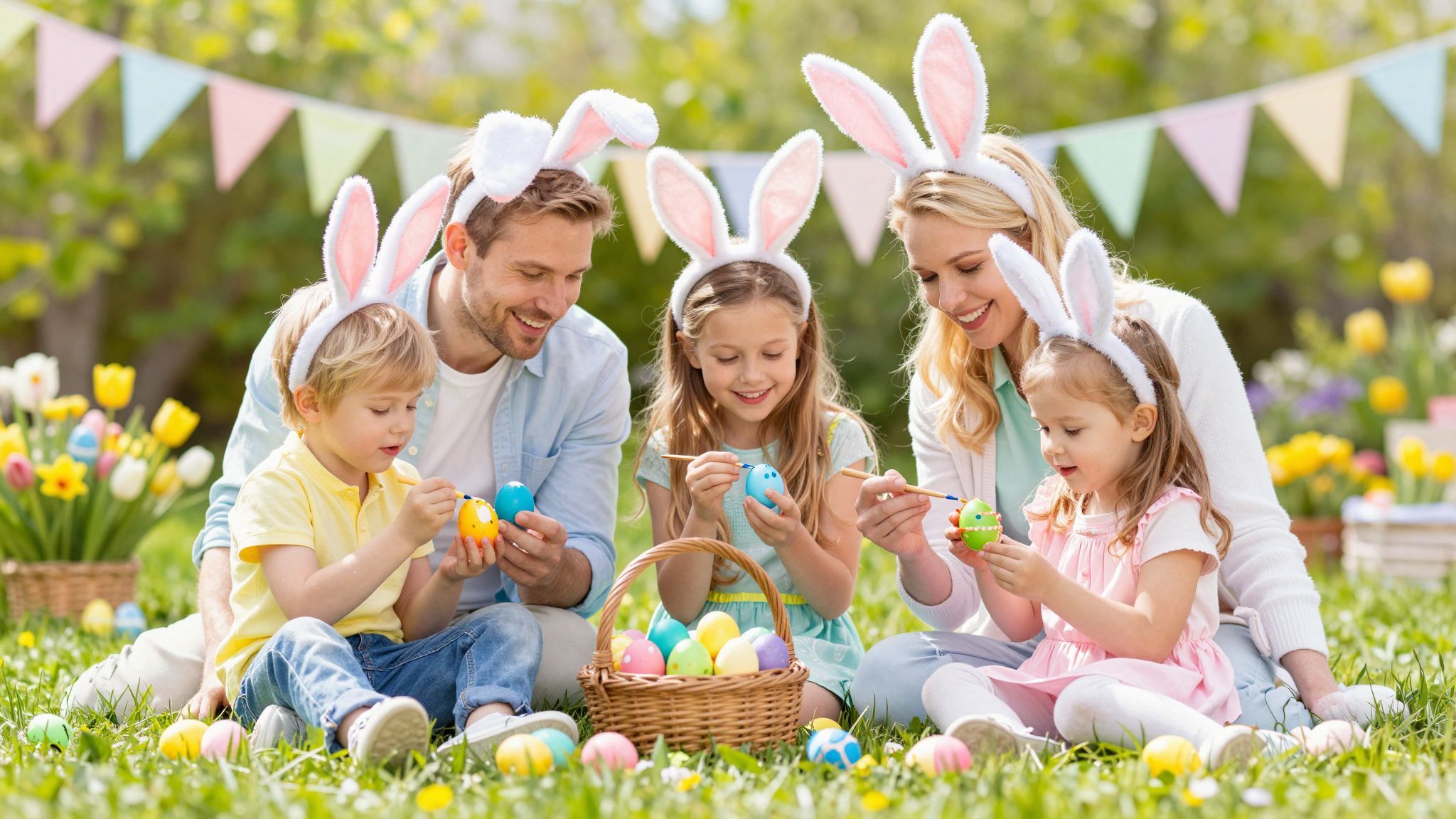 A húsvéti színek segítenek a légkör harmonizálásában.