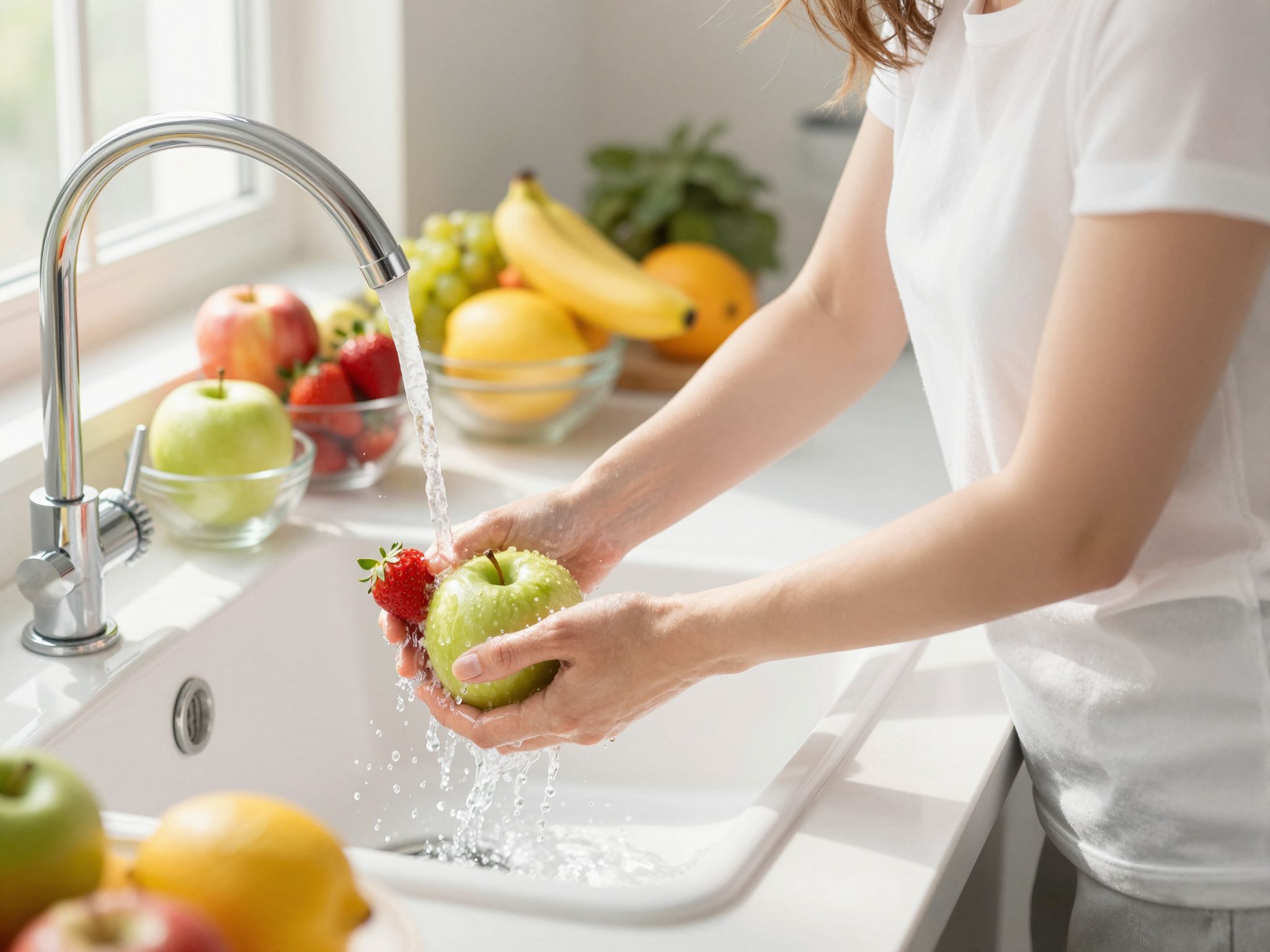 A gyümölcsök helyes tárolása csökkenti a baktériumok számát.