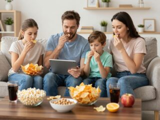 A tudatos étkezés hiánya: ezért hízlal a tévé vagy tablet előtti evés