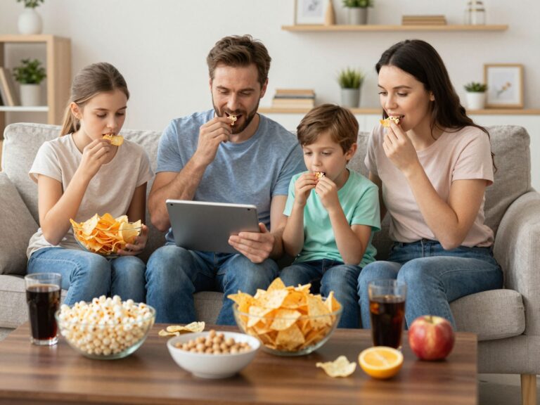 A tudatos étkezés hiánya: ezért hízlal a tévé vagy tablet előtti evés