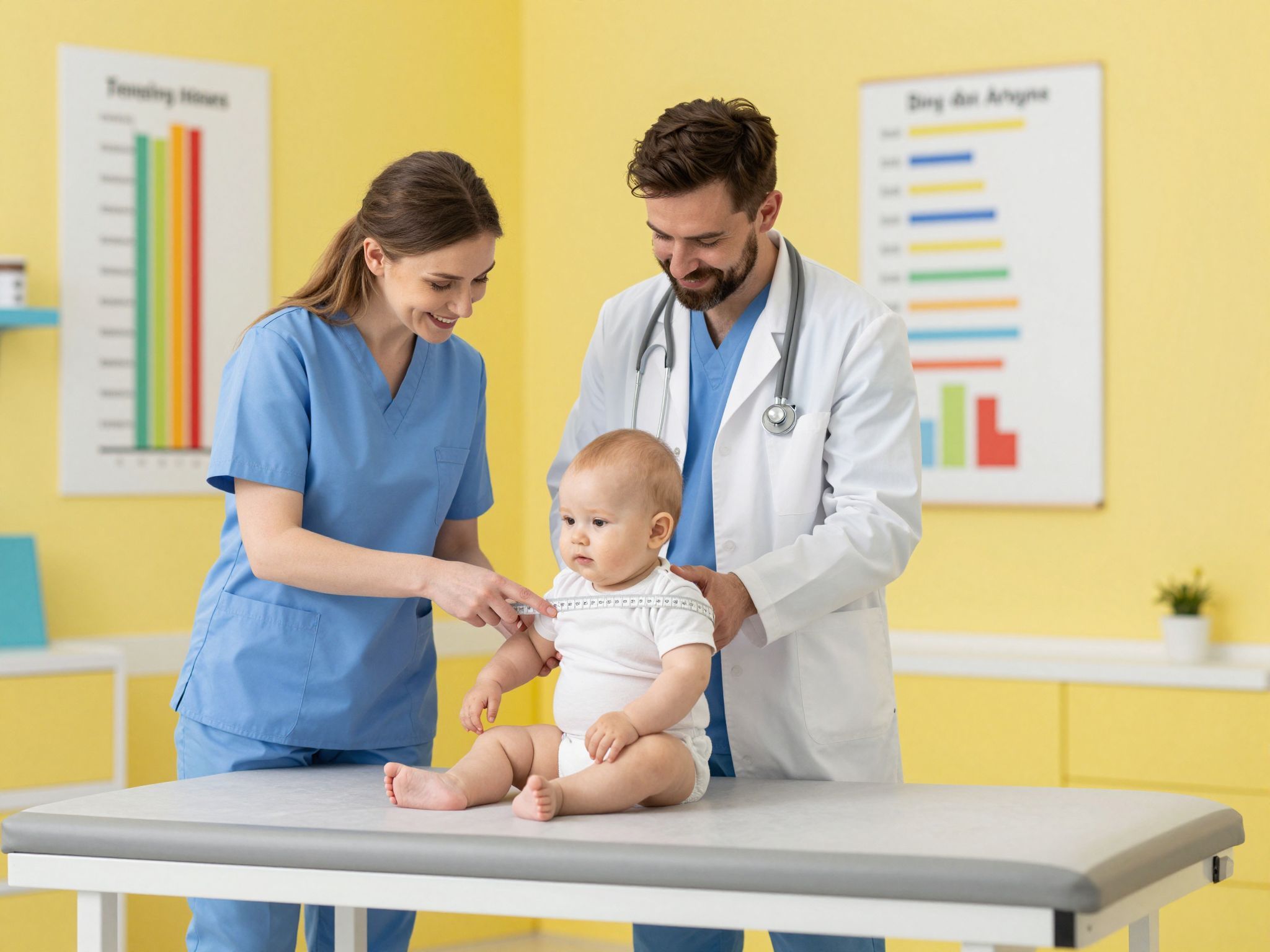 A görbék segítik a csecsemők növekedésének nyomon követését.