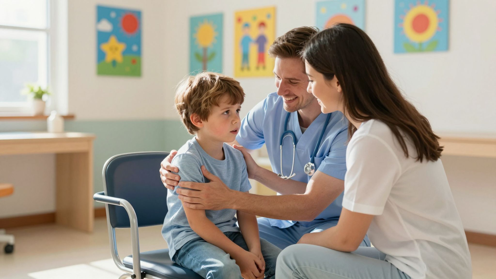 A szülők nyugalma csökkenti a gyerekek szorongását.