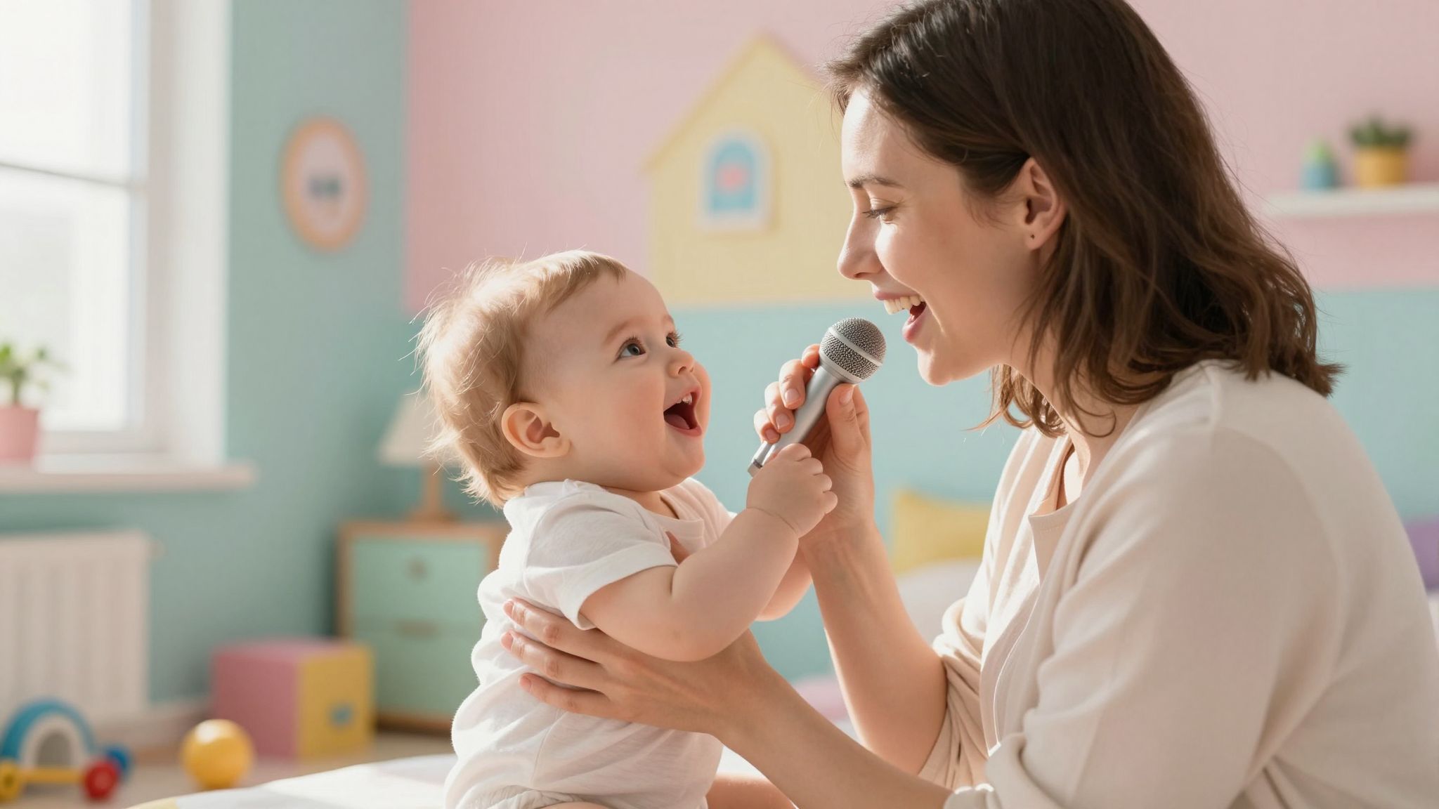 A zene segít a baba érzelmeinek kifejezésében.