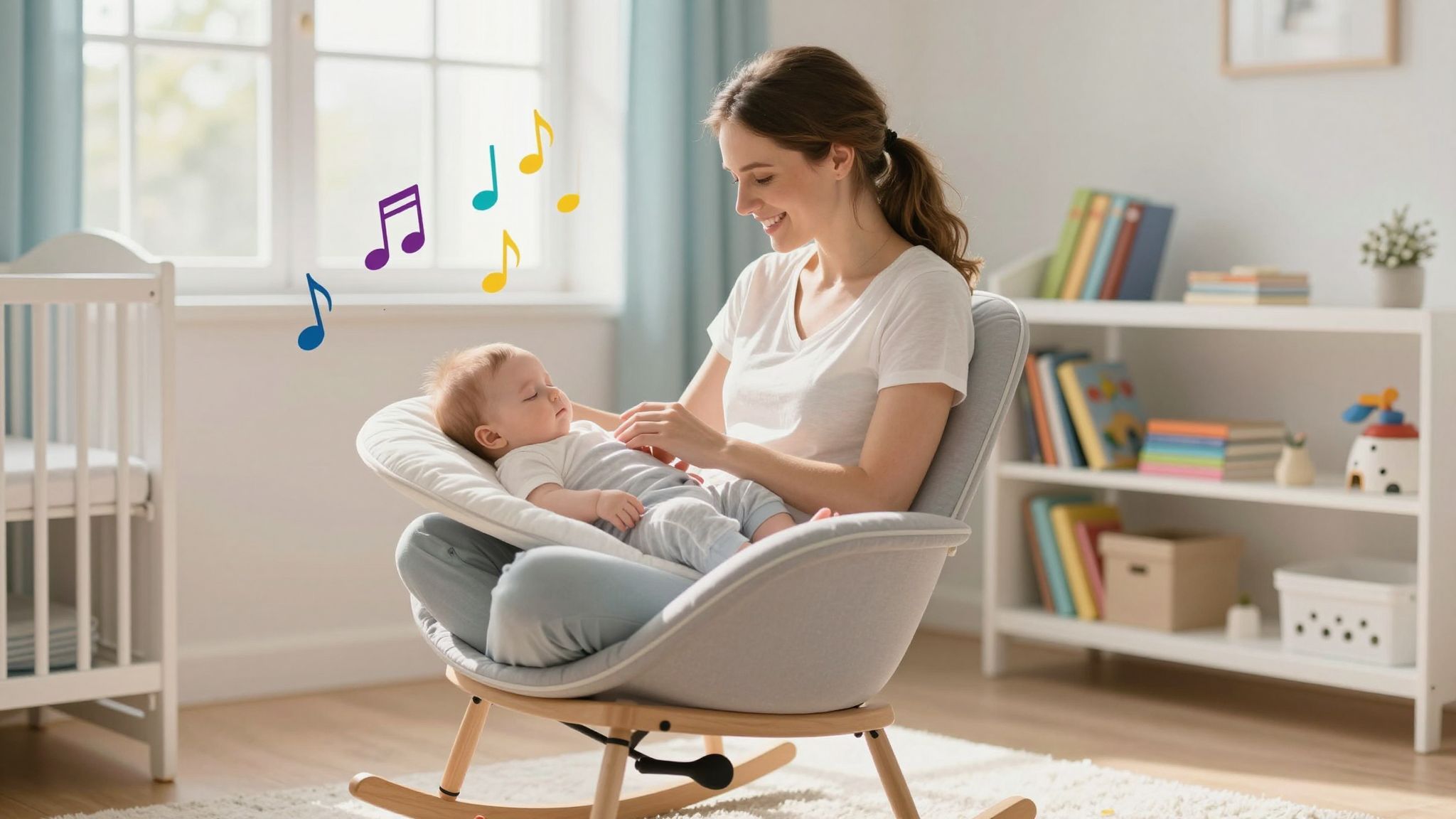 A zene segít a baba altatásában és ébresztésében.