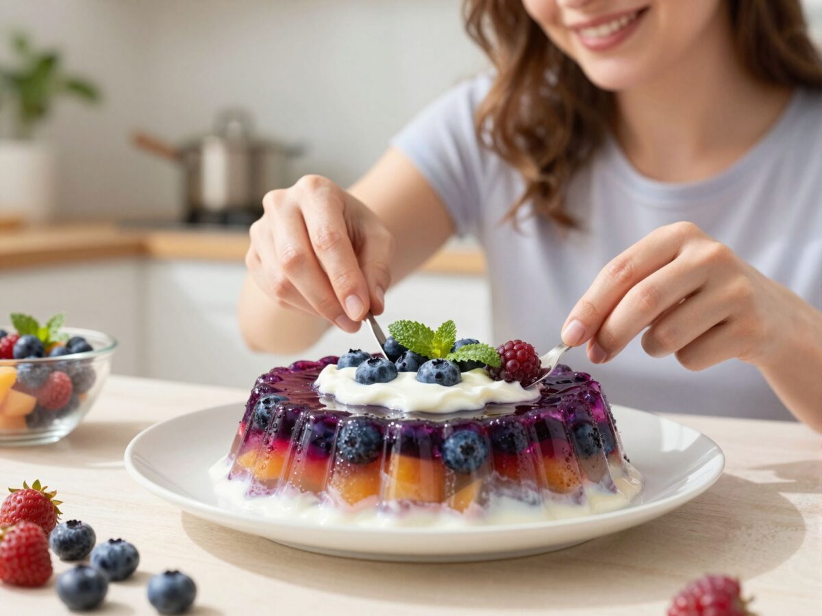 Áfonyás joghurtkocsonya lépésről lépésre: a tökéletes kánikula-desszert