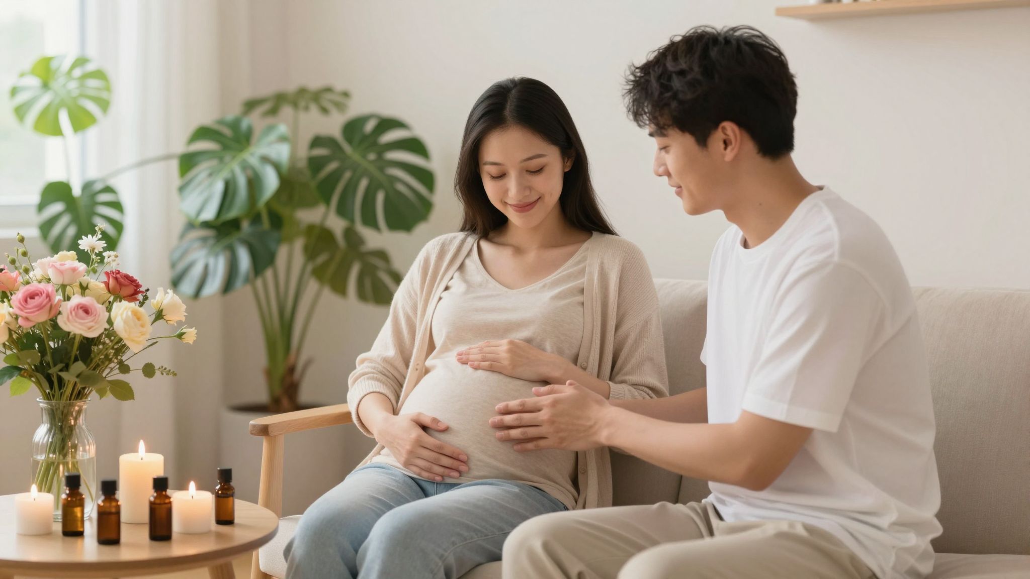 Az aromaterápia segíthet a szülési fájdalmak enyhítésében.