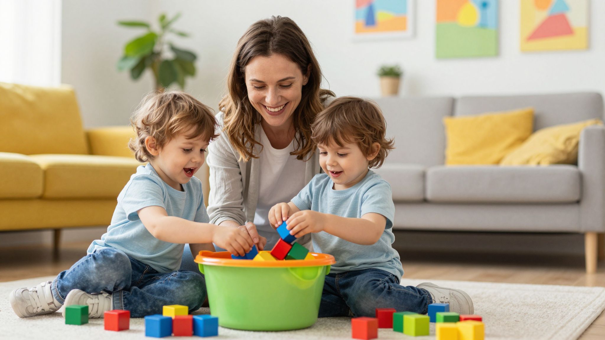 Az életkor-specifikus rendrakás segíti a gyerekek önállóságát.