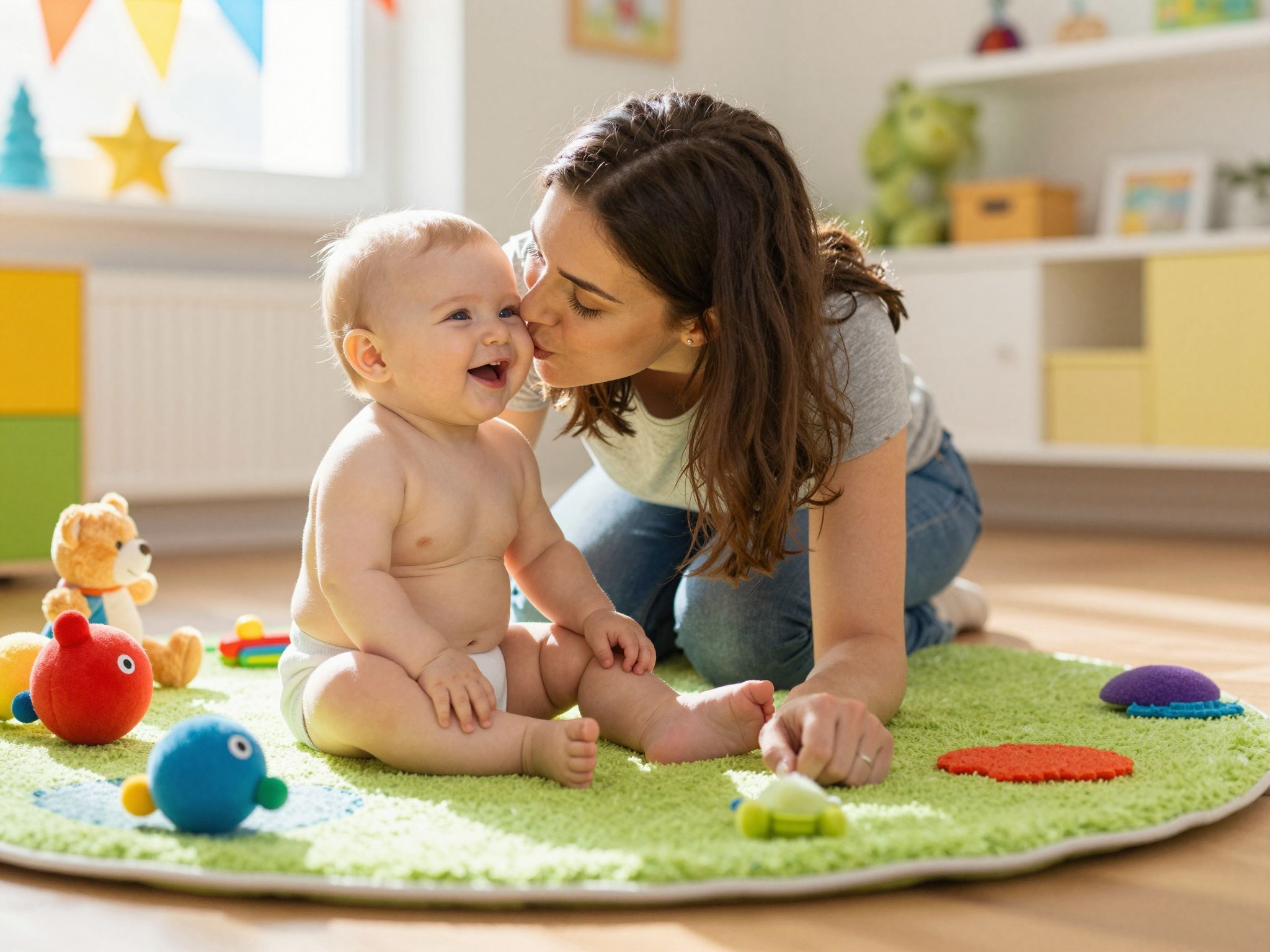 A babák érzelmi kötődése már 6 hónaposan elkezdődik.