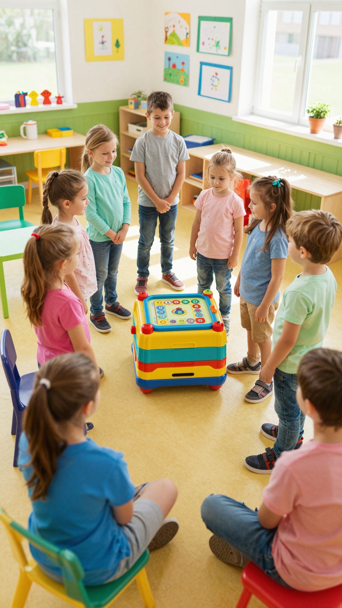 Az óvoda fejleszti a gyerekek türelmét és szociális készségeit.