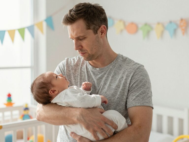 Baby blues apáknál: tünetek, okok és segítség a férfiak szülés utáni lehangoltságára