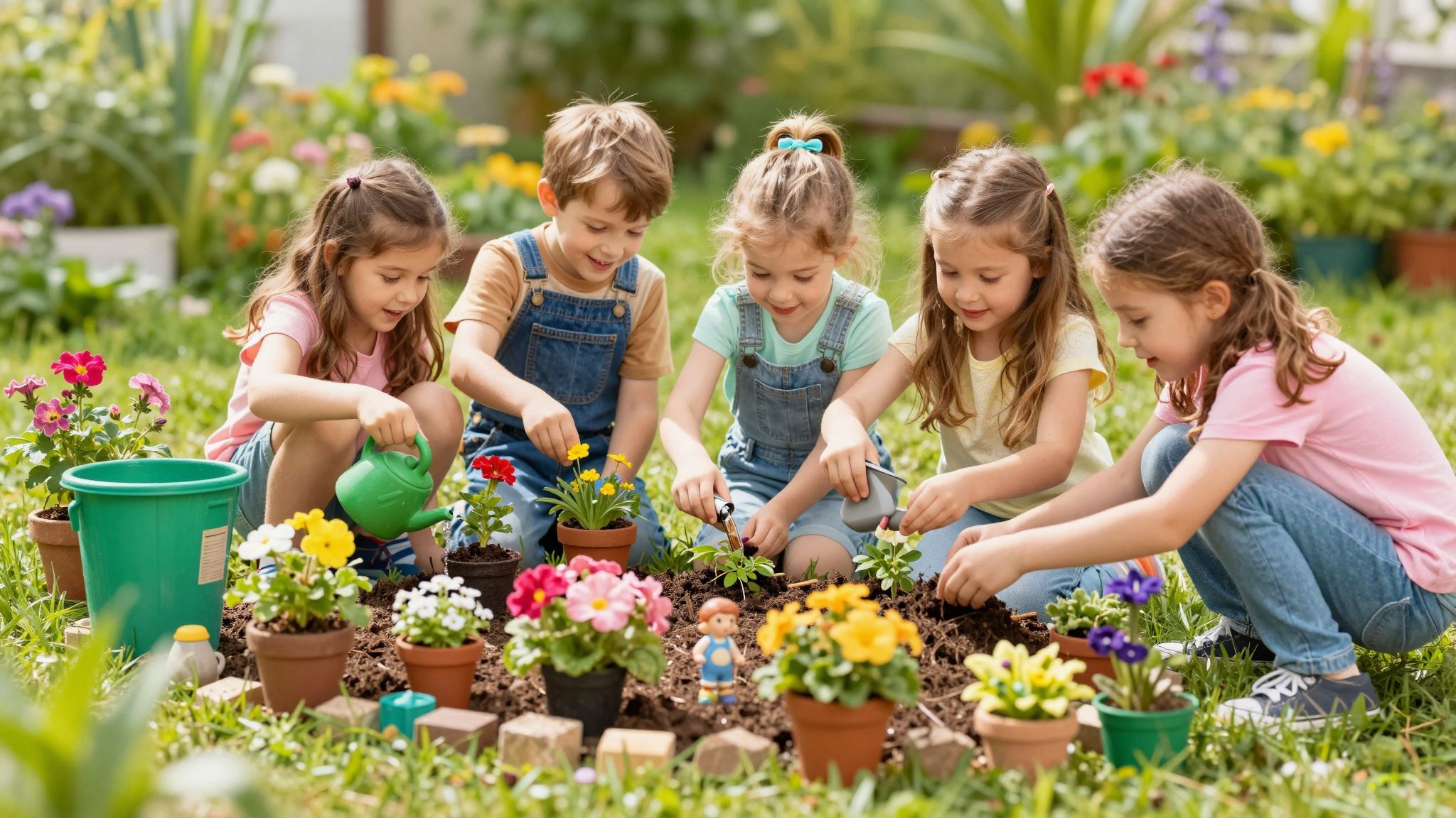 A miniatűr kertek fenntartása környezettudatos oktatást nyújt.