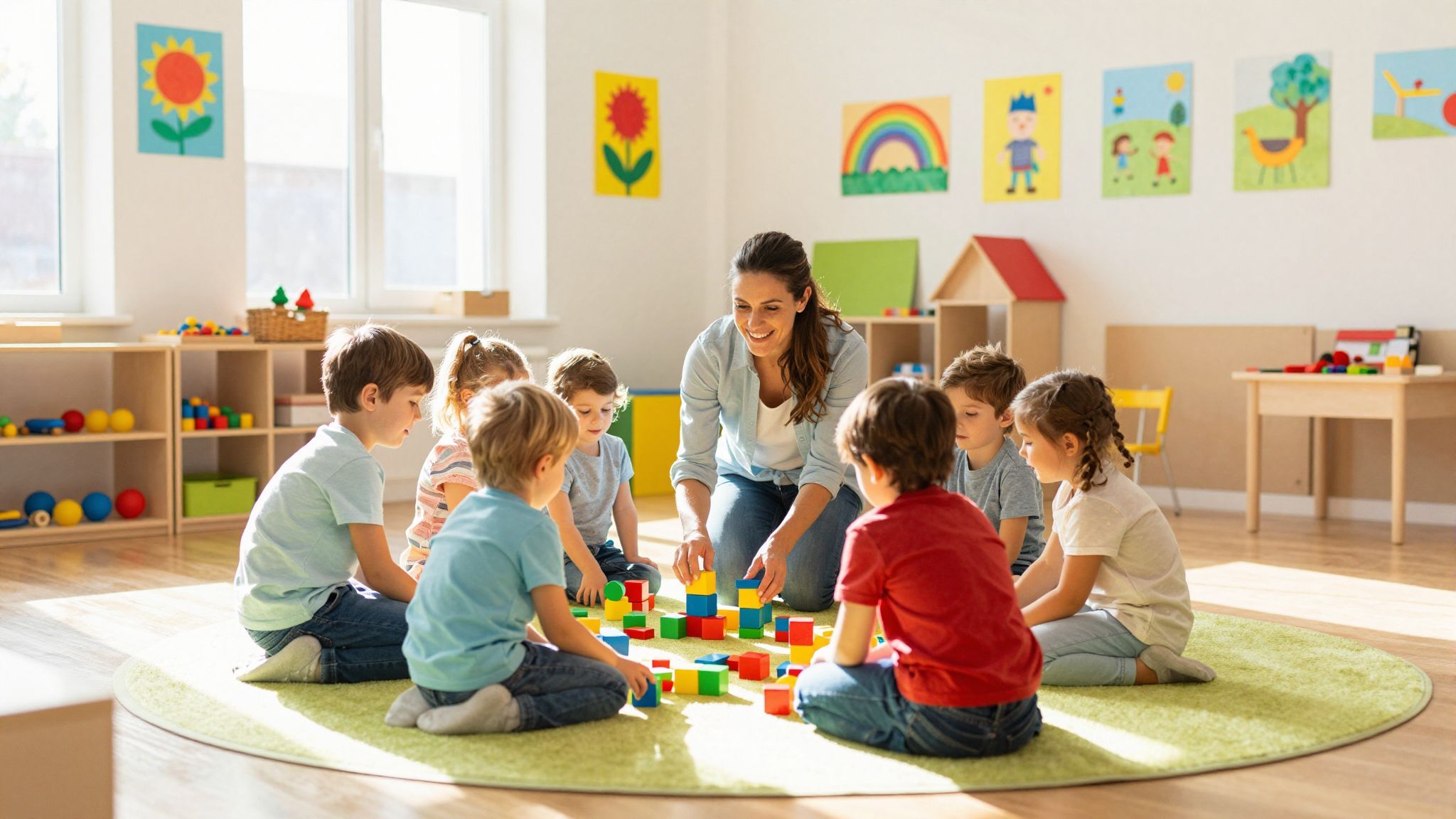 A bölcsőde támogatja a szociális készségek fejlődését.