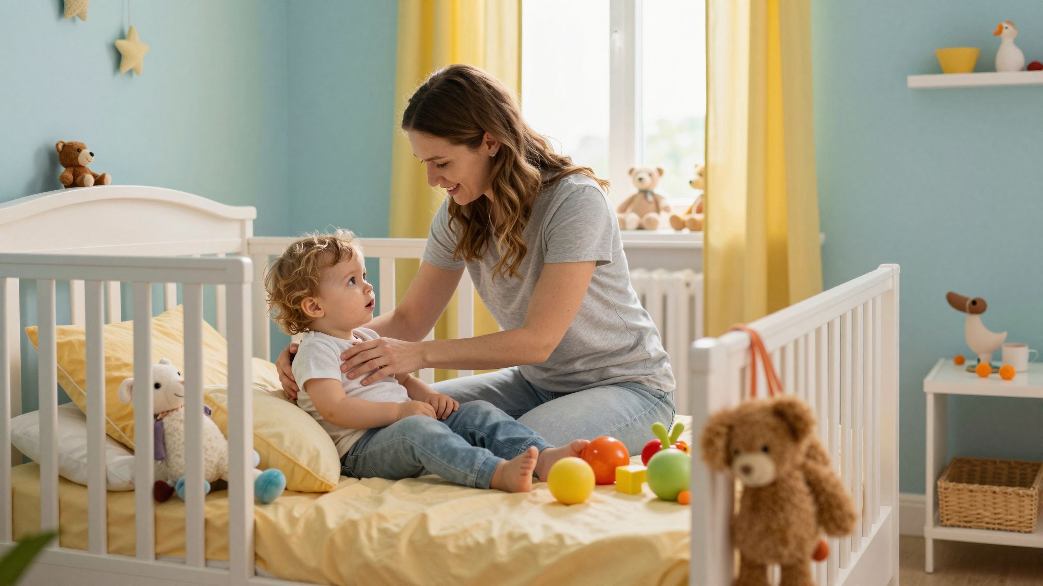 A fejlődési ugrások érzelmi támogatást igényelnek nappal.