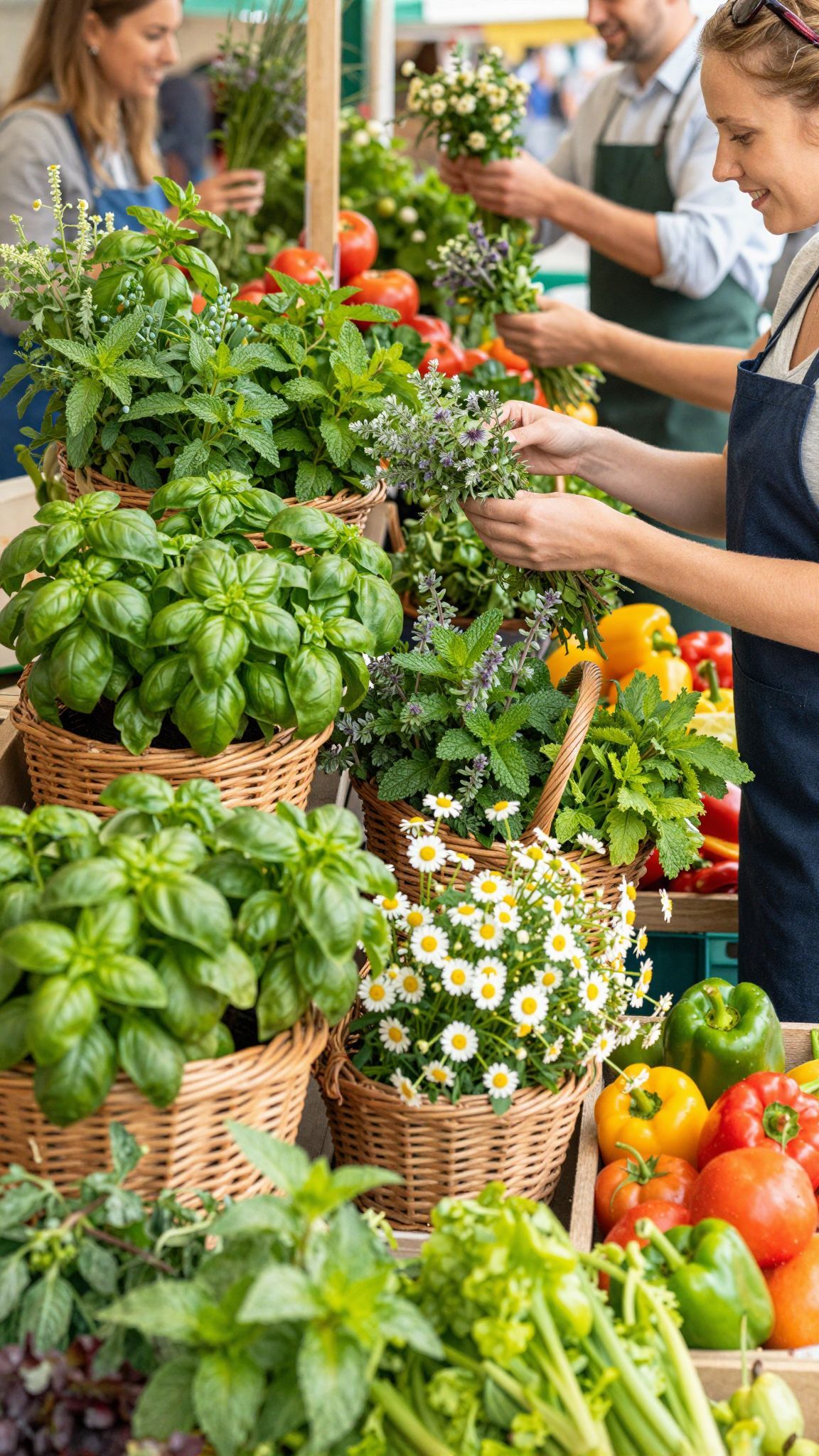 A bazsalikom és a menta friss ízei nyáron csúcsformában.