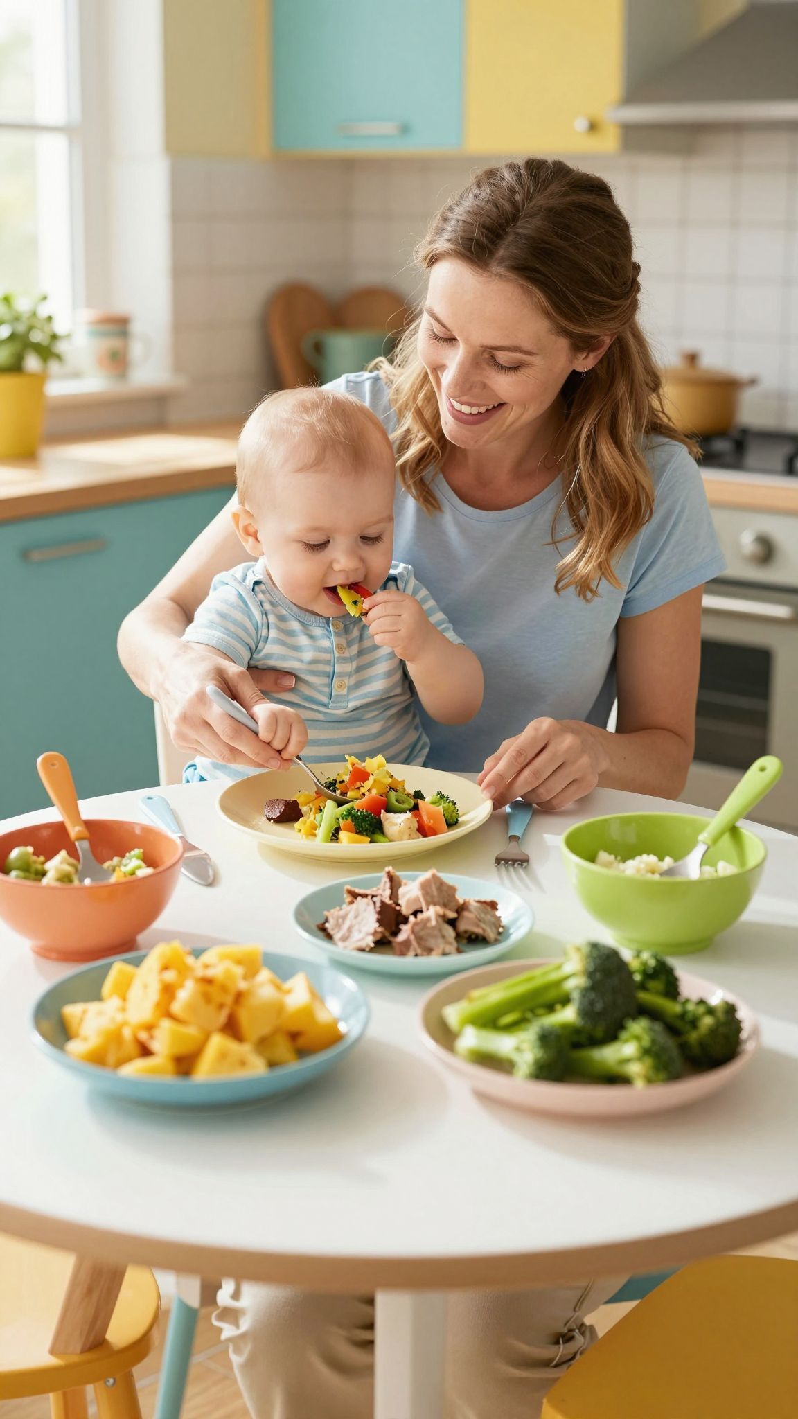 Készítsünk színes, változatos püréket a baba kedvéért!