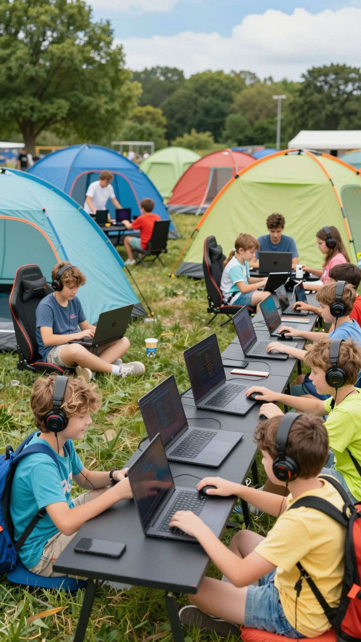 A táborokban szakértők tanítják a legújabb technológiákat.